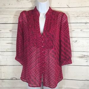 Banana Republic Sheer Blouse XS